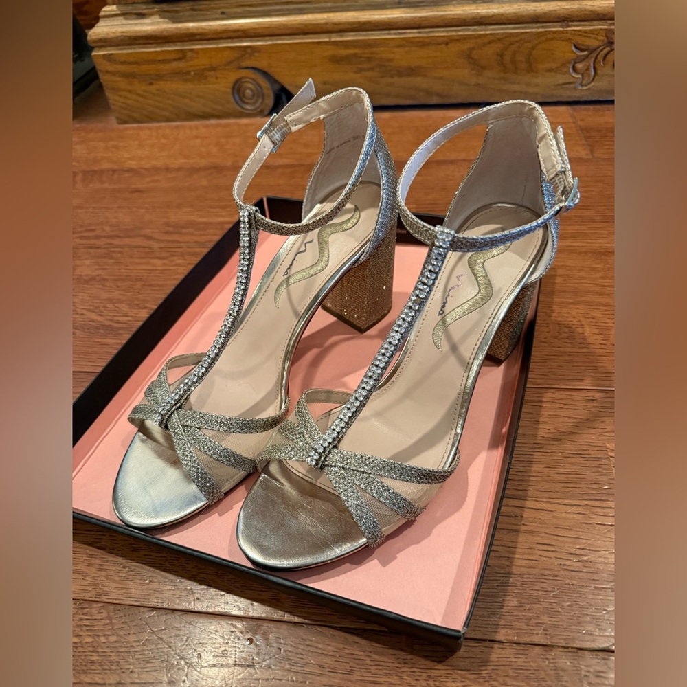 Elegant Silver Nina Haviva Women's Heels